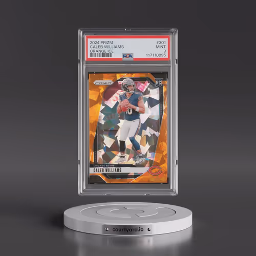 2024 Panini Prizm #301 Caleb Williams - Orange Ice (PSA 9 MINT)