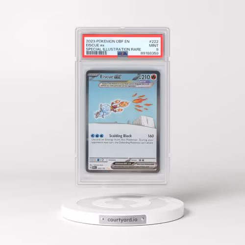 2023 Pokémon Obf EN-Obsidian Flames #222 Eiscue EX - Holo Special Illustration Rare (PSA 9 MINT)
