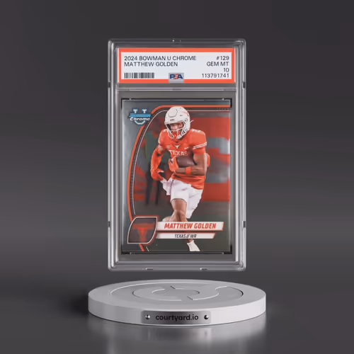 2024 Bowman University Chrome #129 Matthew Golden (PSA 10 GEM MINT)