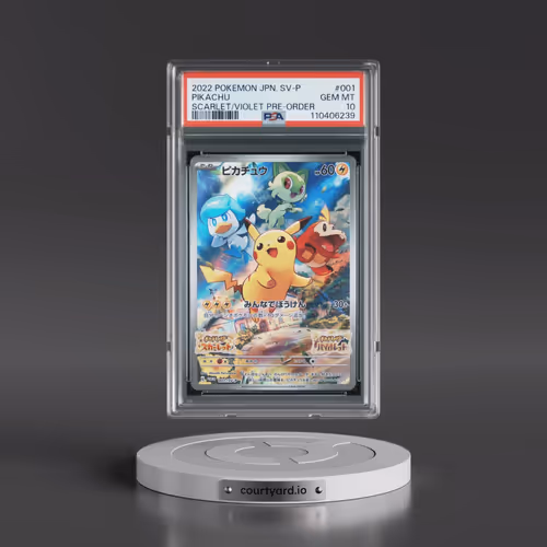 2022 Pokémon SV Promo #001 Pikachu - Scarlet & Violet Pre-Order (PSA 10 GEM MINT)
