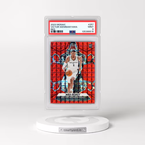 2023 Panini Mosaic #257 Victor Wembanyama - Red (PSA 9 MINT)