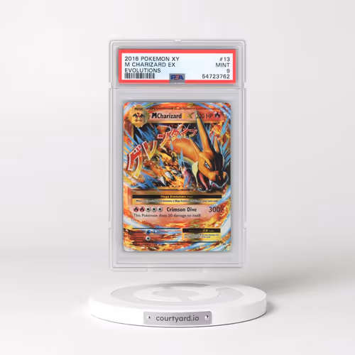 2016 Pokémon XY Evolutions #13 M Charizard EX - Holo (PSA 9 MINT)