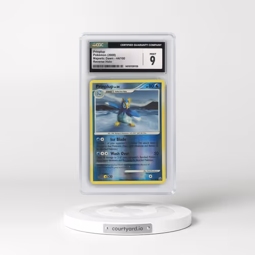 2008 Majestic Dawn #44/100 Prinplup - Reverse Holo (CGC 9 MINT)