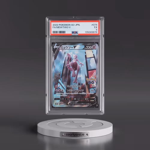 2022 Pokémon Go #074 Mewtwo V - Holo Full Art (PSA 5 EX)