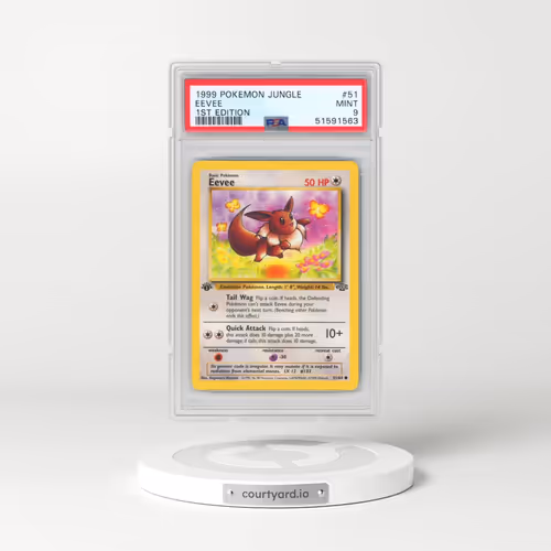 1999 Pokémon Jungle #51 Eevee - 1st Edition (PSA 9 MINT)