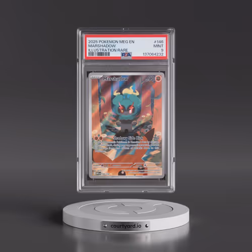 2025 Pokémon Meg EN-Mega Evolution #146 Marshadow - Illustration Rare (PSA 9 MINT)