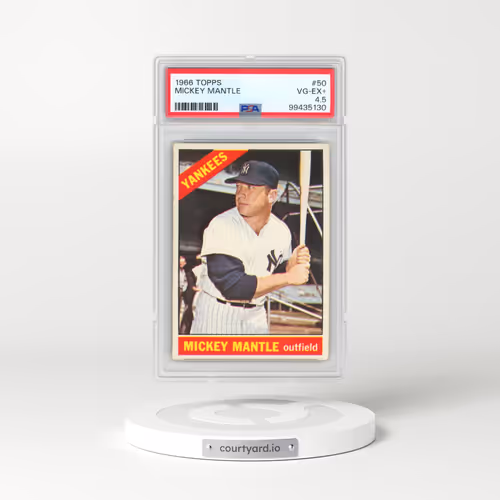 1966 Topps #50 Mickey Mantle (PSA 4.5 VG-EX+)