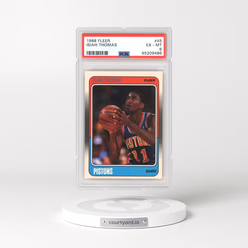 1988 Fleer #45 Isiah Thomas (PSA 6 EX-MT)
