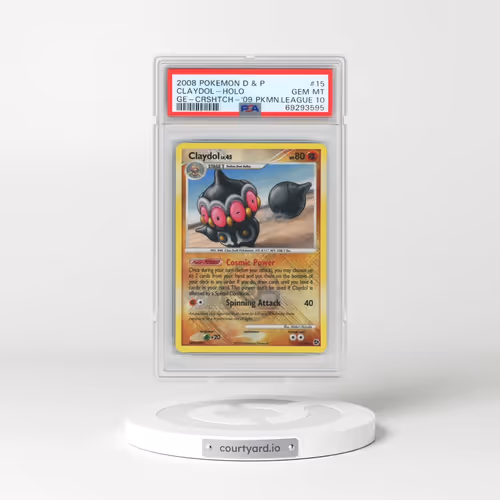 2008 Pokémon Diamond & Pearl Great Encounters #15 Claydol - Holo Crosshatch-2009 Pokemon League (PSA