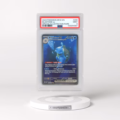 2023 Pokémon Mew EN-151 #200 Blastoise EX - Holo Special Illustration Rare (PSA 9 MINT)
