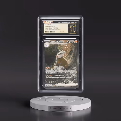 2025 Pokémon Blk EN-Black Bolt #168 Excadrill EX - Holo Special Illustration Rare (CGC 10 PRISTINE)