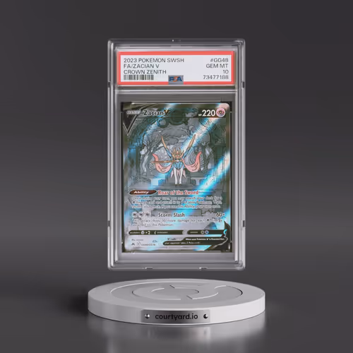 2023 Pokémon Sword and Shield Crown Zenith #GG48 Zacian V - Holo Full Art (PSA 10 GEM MINT)