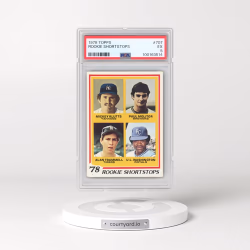 1978 Topps #707 Rookie Shortstops (PSA 5 EX)