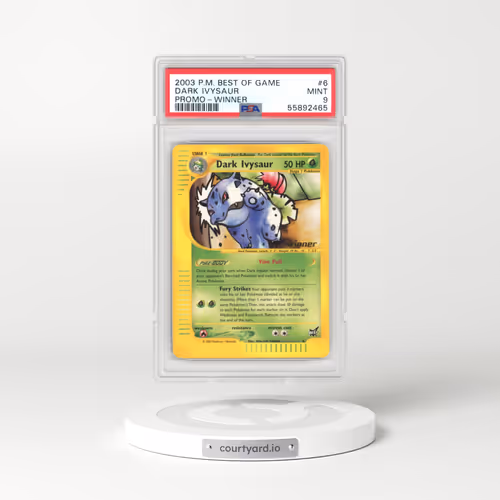 2003 Pokémon Best of Game Promo #6 Dark Ivysaur - Winner (PSA 9 MINT)