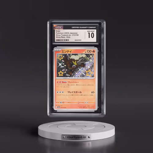 2023 Shiny Treasure ex #213/190 Entei - Shiny Rare Holo (CGC 10 GEM MINT)