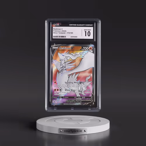 2022 Silver Tempest #172/195 Reshiram V - Ultra Rare Holo (CGC 10 GEM MINT)