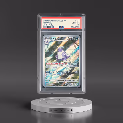 2023 Pokémon Sv2a-Pokemon 151 #174 Nidoking - Art Rare (PSA 10 GEM MINT)
