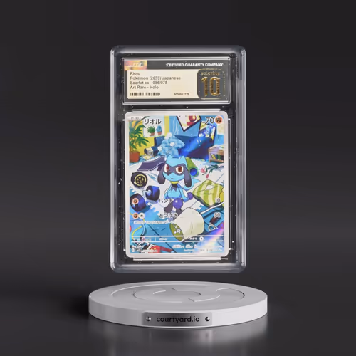 2023 Scarlet ex #086/078 Riolu - Art Rare Holo (CGC 10 PRISTINE)