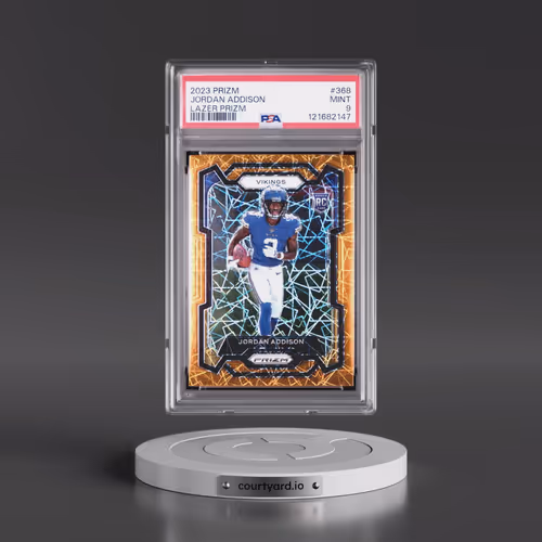 2023 Panini Prizm #368 Jordan Addison - Lazer Prizm (PSA 9 MINT)