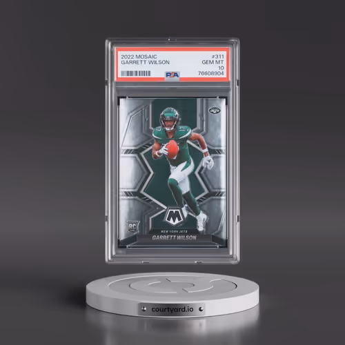2022 Panini Mosaic #311 Garrett Wilson (PSA 10 GEM MINT)