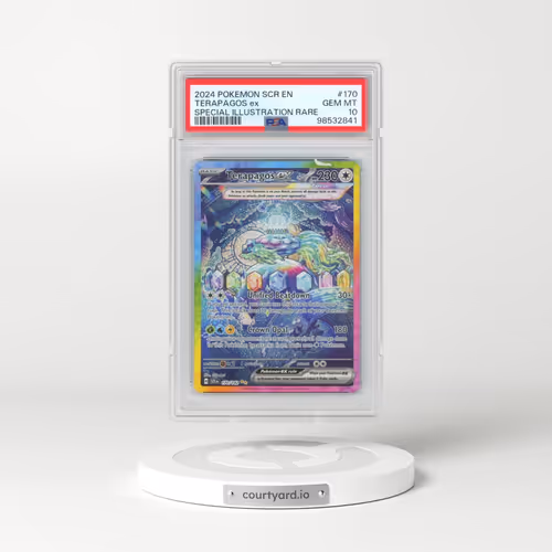 2024 Pokémon Scr EN-Stellar Crown #170 Terapagos EX - Holo Special Illustration Rare (PSA 10 GEM MINT)