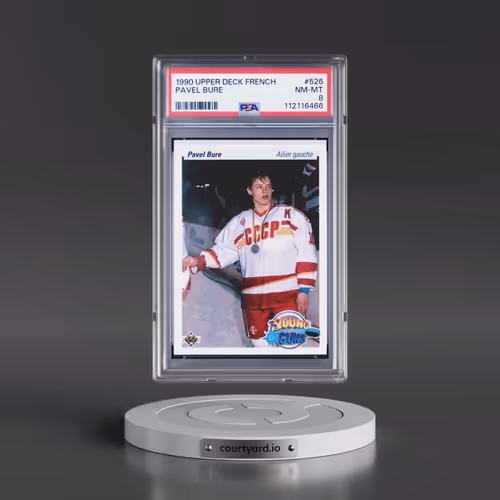 1990 Upper Deck French #526 Pavel Bure (PSA 8 NM-MT)