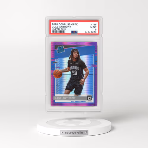 2020 Panini Donruss Optic #165 Cole Anthony - Hyper Pink (PSA 9 MINT)
