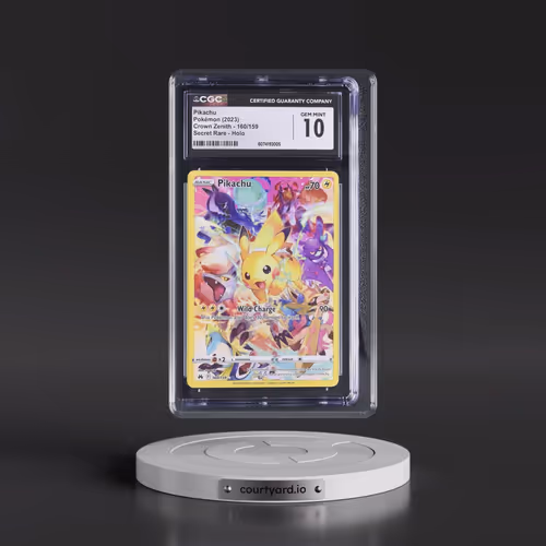 2023 Crown Zenith #160/159 Pikachu - Secret Rare Holo (CGC 10 GEM MINT)