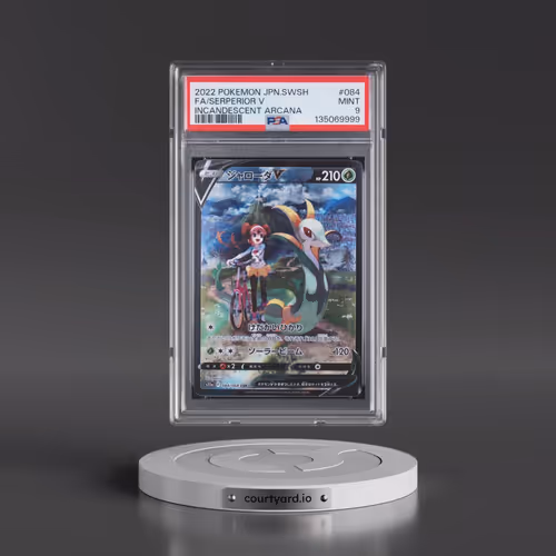 2022 Pokémon Sword & Shield Incandescent Arcana #084 Serperior V - Holo Full Art (PSA 9 MINT)