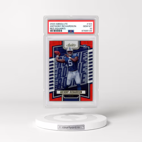 2023 Panini Absolute #104 Anthony Richardson - Red Squares (PSA 10 GEM MINT)