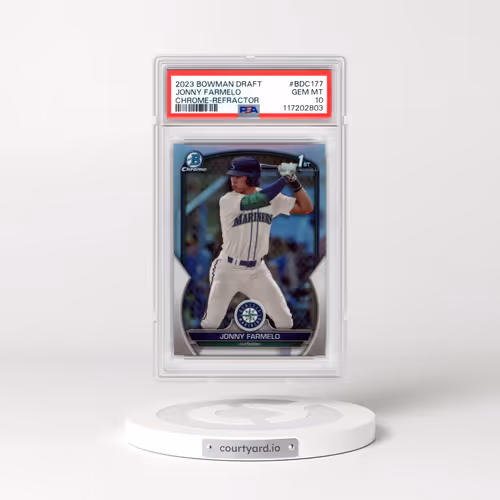 2023 Bowman Draft #BDC177 Jonny Farmelo - Chrome-Refractor (PSA 10 GEM MINT)