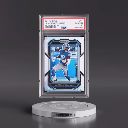 2022 Panini Prizm #311 Jameson Williams - Silver Prizm (PSA 10 GEM MINT)