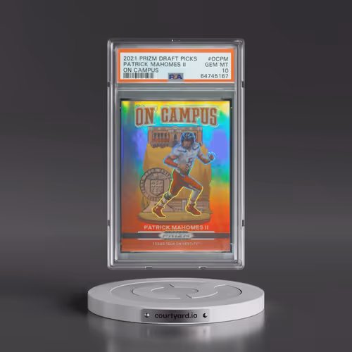 2021 Panini Prizm Draft Picks on Campus #OCPM Patrick Mahomes II (PSA 10 GEM MINT)