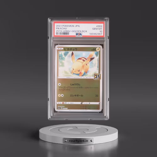 2021 Pokémon Asia 25th Anniversary Promo #003 Pikachu - Golden Box (PSA 10 GEM MINT)