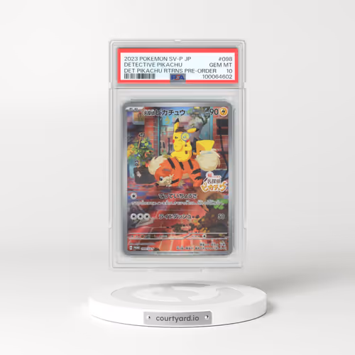 2023 Pokémon SV-P Promo #098 Detective Pikachu - Detective Pikachu Returns Pre-Order (PSA 10 GEM MINT)