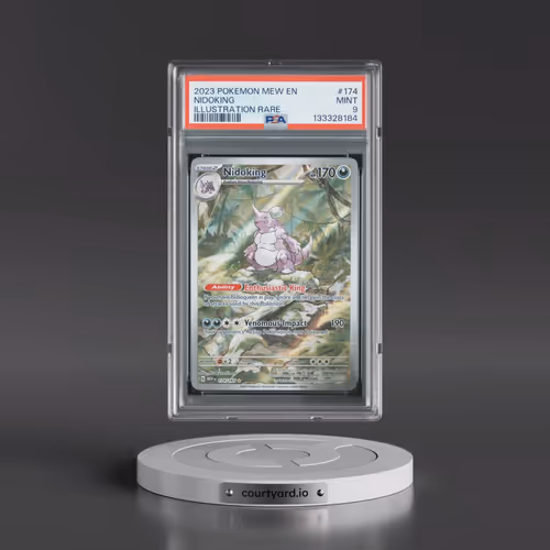 2023 Pokémon Mew EN-151 #174 Nidoking - Illustration Rare (PSA 9 MINT)