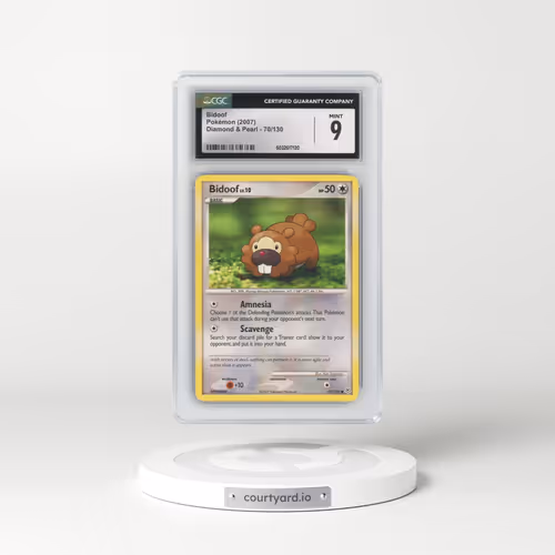 2007 Diamond & Pearl #70/130 Bidoof (CGC 9 MINT)