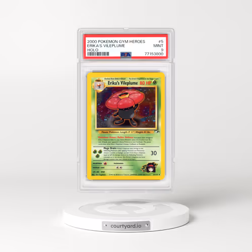 2000 Gym Heroes #5 Erika's Vileplume - Holo (PSA 9 MINT)