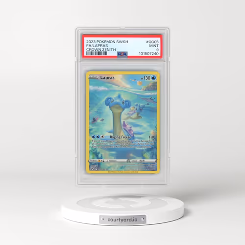 2023 Pokémon Sword and Shield Crown Zenith #GG05 Lapras - Full Art (PSA 9 MINT)