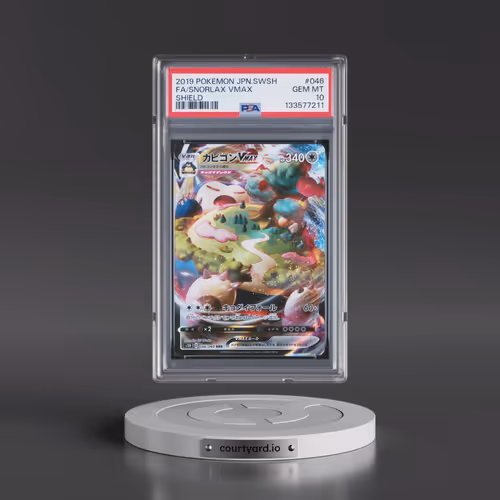 2019 Pokémon Sword & Shield Shield #046 Snorlax Vmax - Full Art (PSA 10 GEM MINT)