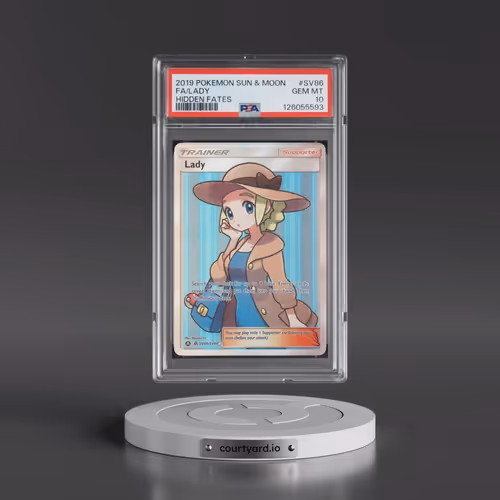 2019 Pokémon Sun & Moon Hidden Fates #SV86 Lady - Full Art (PSA 10 GEM MINT)
