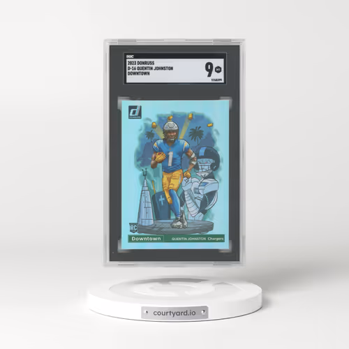 2023 Panini Donruss Downtown! #D16 Quentin Johnston (SGC 9 MINT)
