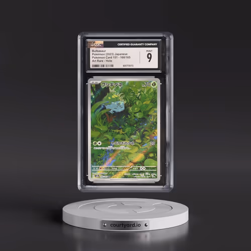 2023 Pokémon Card 151 #166/165 Bulbasaur - Art Rare Holo (CGC 9 MINT)