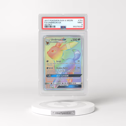 2017 Pokémon Sun & Moon #154 Umbreon GX - Holo Full Art Secret (PSA 9 MINT)