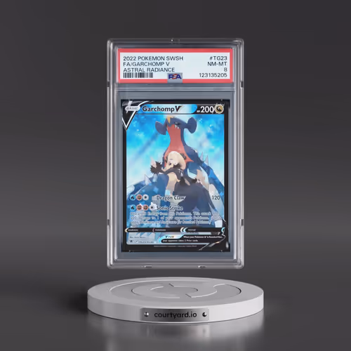 2022 Pokémon Sword & Shield Astral Radiance #TG23 Garchomp V - Holo Full Art (PSA 8 NM-MT)