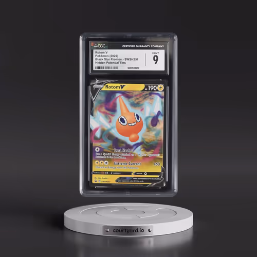 2017 Black Star Promos - Sword & Shield #SWSH257 Rotom V - Hidden Potential Tin (Holo) (CGC 9 MINT)