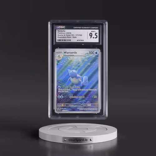 2023 Scarlet & Violet 151 - MEW EN #171/165 Wartortle - Illustration Rare Holo (CGC 9.5 MINT+)