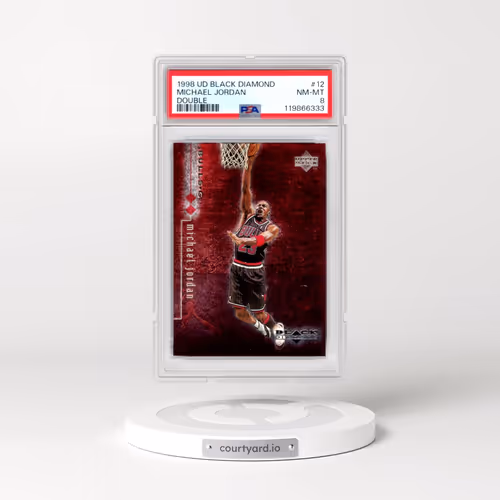 1998 Upper Deck Black Diamond #12 Michael Jordan - Double (PSA 8 NM-MT)