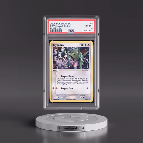 2005 Pokémon EX Emerald #9 Rayquaza - Holo (PSA 8 NM-MT)