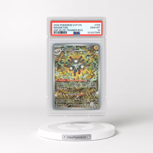 2024 Pokémon Svp EN-SV Black Star Promo #159 Magneton - Surging Sparks Elite Trainer Box (PSA 10 GEM MINT)